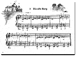 Kleine Stücke für Klavier von Gunter Kretschmer: Die alte Burg Kleine Stücke für Klavier von Gunter Kretschmer: Die alte Burg